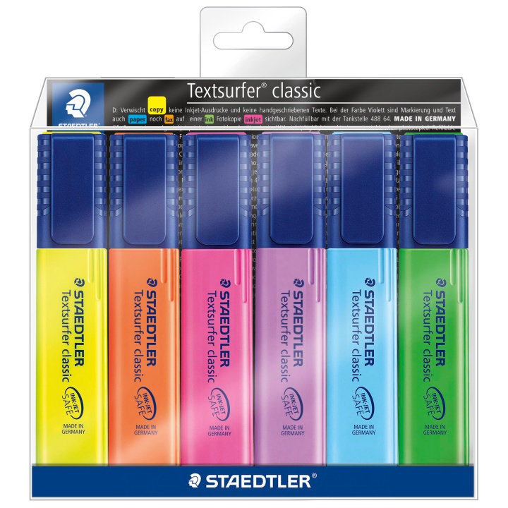6-pack Textsurfer Classic in the group Pens / Office / Highlighters at Pen Store (110761)