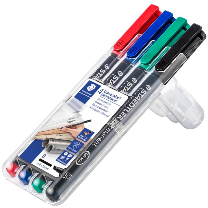 4-pack Lumocolor permanent Broad in the group Pens / Office / Markers at Pen Store (110982)