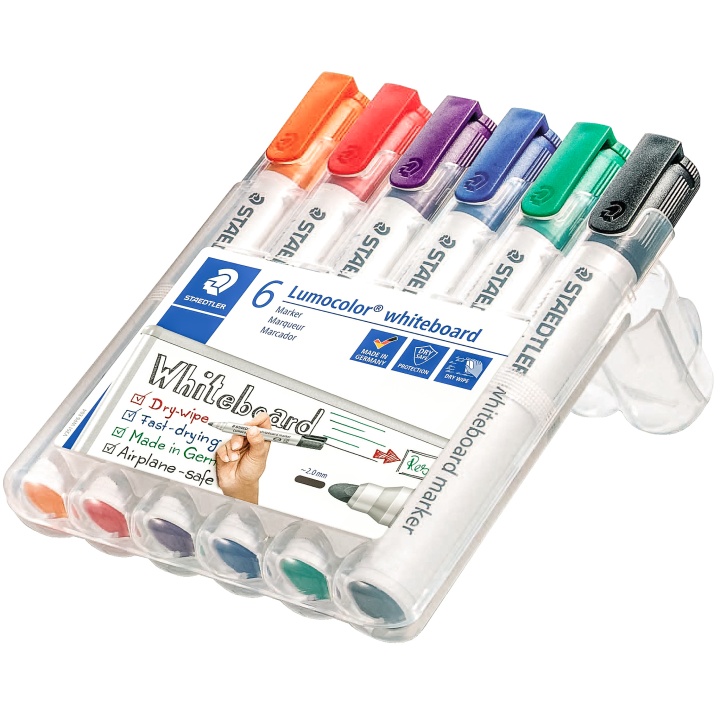 6-pack Lumocolor Whiteboard Round in the group Pens / Office / Whiteboard Markers at Pen Store (111000)