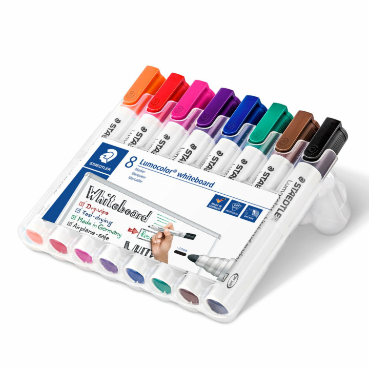 STAEDTLER Lumocolor Whiteboard Marker Pack of 8