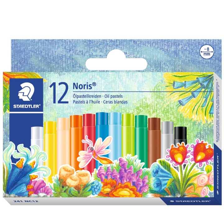 Noris Club Oil pastel 12-set in the group Kids / Kids' Pens / Crayons for Kids at Pen Store (111031)