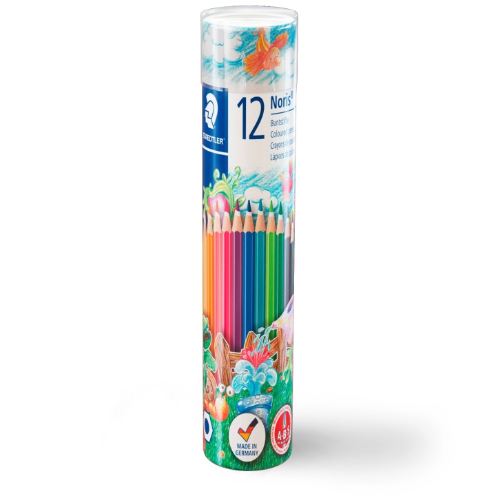 Noris Club colored pencils tube 12-set in the group Kids / Kids' Pens / Coloring Pencils for Kids at Pen Store (111032)