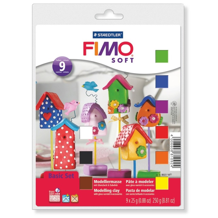 FIMO Soft Basic Set in the group Kids / Kids' Paint & Crafts / Modelling Clay for Kids at Pen Store (111034)