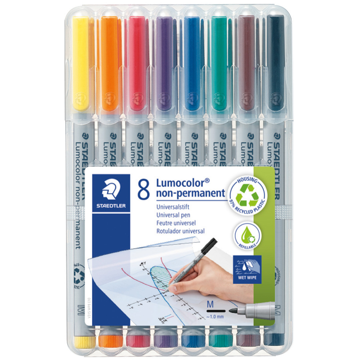 8-pack Lumocolor Non-permanent Medium in the group Pens / Office / Markers at Pen Store (111071)