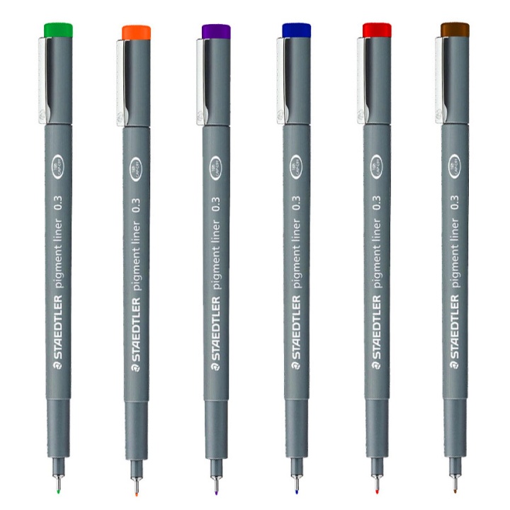 Pigment Liner Color 0.3mm Blue in the group Pens / Writing / Fineliners at Pen Store (111209)