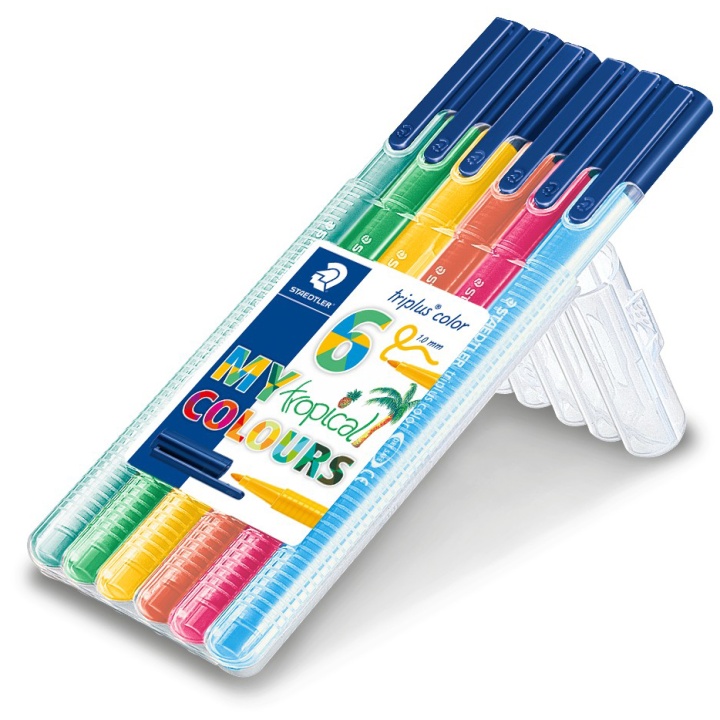 Triplus Color Tropical 6-pack in the group Pens / Writing / Fineliners at Pen Store (111237)