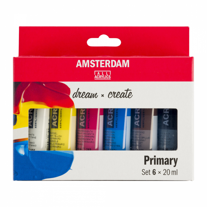 Acrylic Primary Set 6 x 20 ml in the group Art Supplies / Colors / Acrylic Paint at Pen Store (111756)
