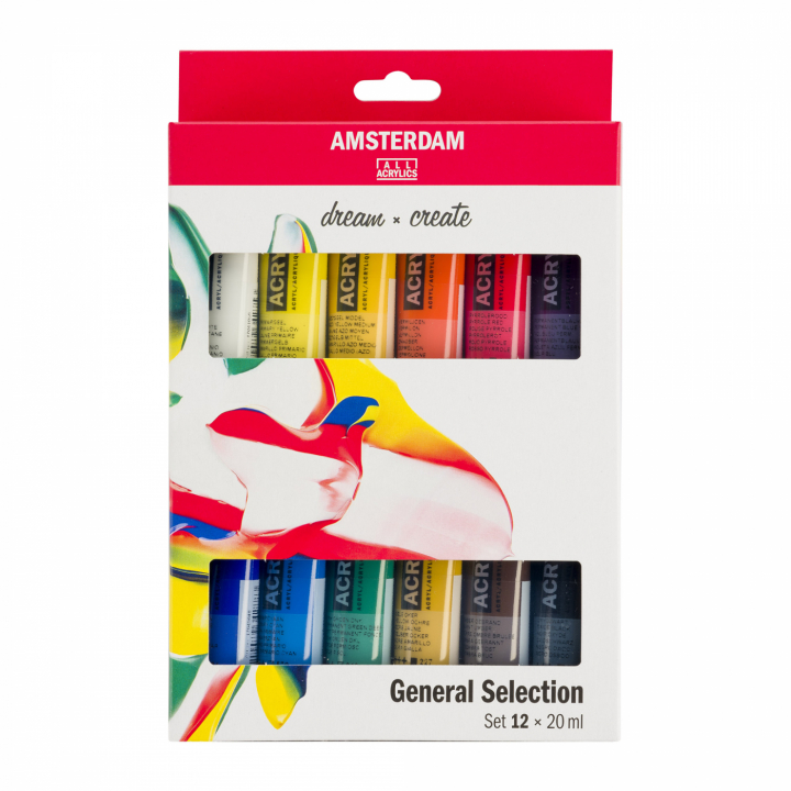 Acrylic Standard Set 12 x 20 ml in the group Art Supplies / Colors / Acrylic Paint at Pen Store (111757)