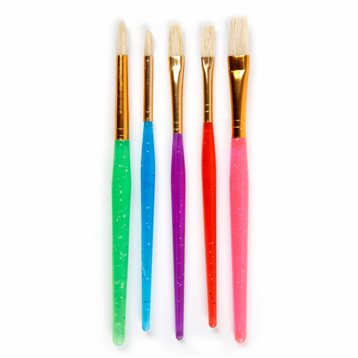 Children's brushes 5-pack in the group Kids / Kids' Paint & Crafts / Paint Brushes for Kids at Pen Store (111784)