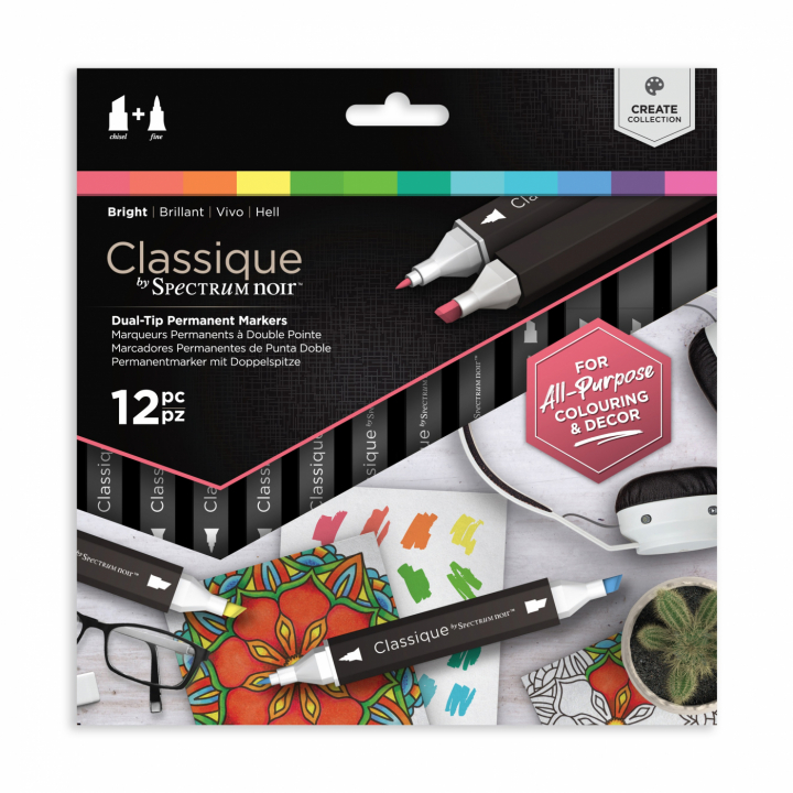Classic Marker 12-set Bright in the group Pens / Artist Pens / Illustration Markers at Pen Store (111804)