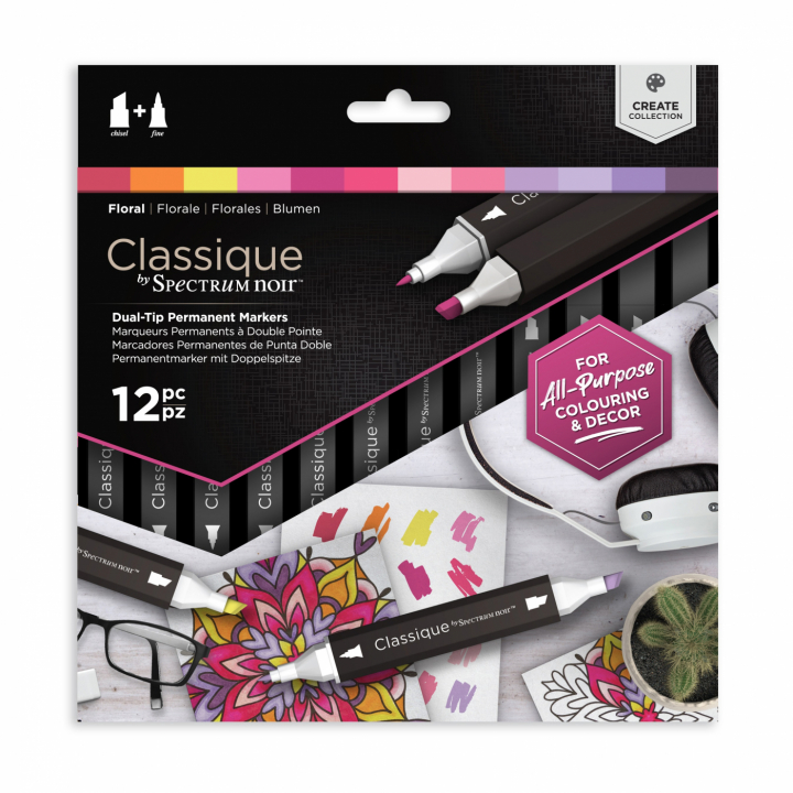 Classic Marker 12-set Floral in the group Pens / Artist Pens / Illustration Markers at Pen Store (111806)
