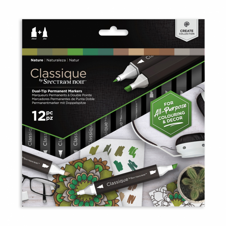 Classic Marker 12-set Nature in the group Pens / Artist Pens / Illustration Markers at Pen Store (111808)