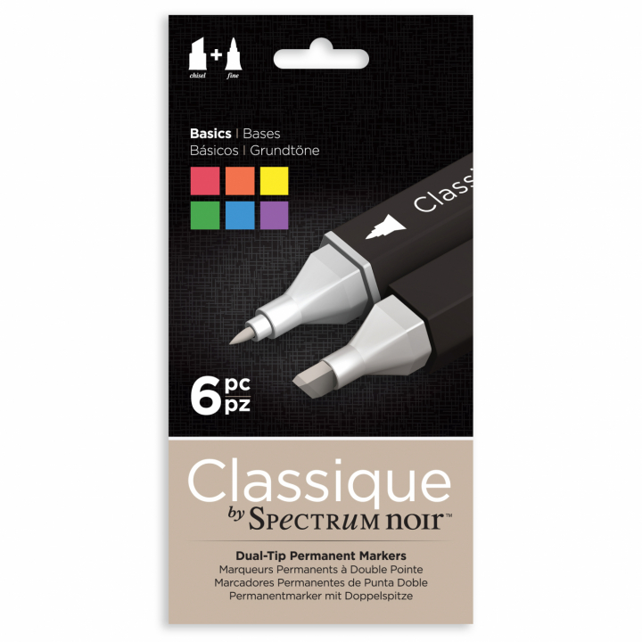 Classic Marker 6-set Basics in the group Pens / Artist Pens / Illustration Markers at Pen Store (111811)