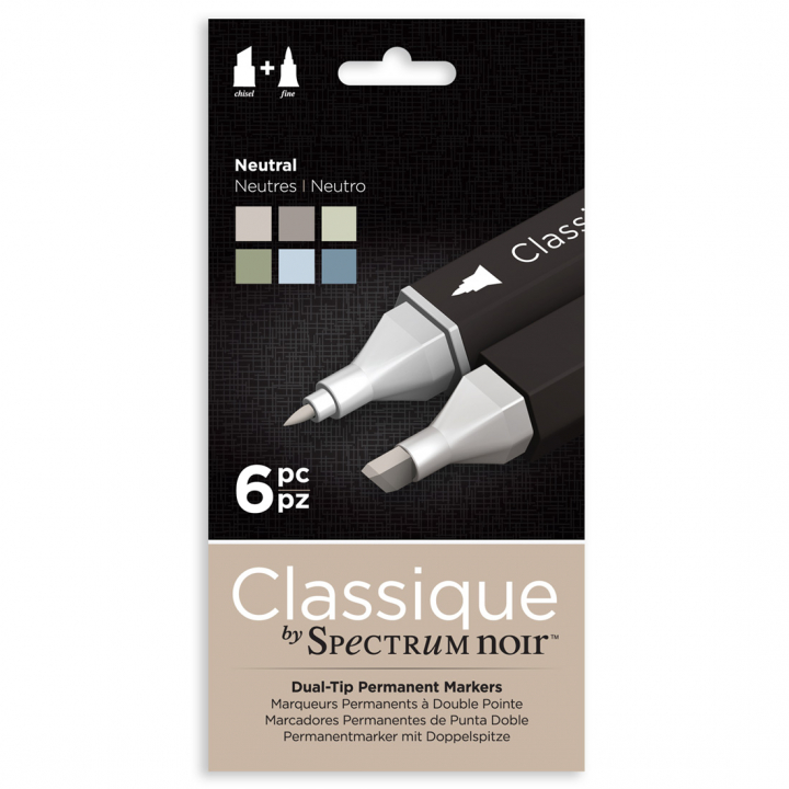 Classic Marker 6-set Neutral in the group Pens / Artist Pens / Illustration Markers at Pen Store (111815)