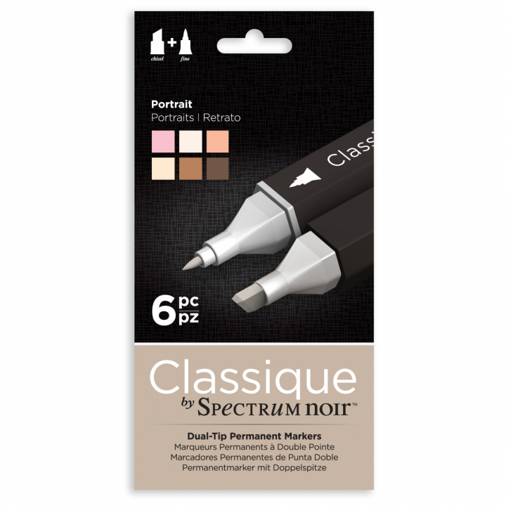 Classic Marker 6-set Portrait in the group Pens / Artist Pens / Illustration Markers at Pen Store (111816)