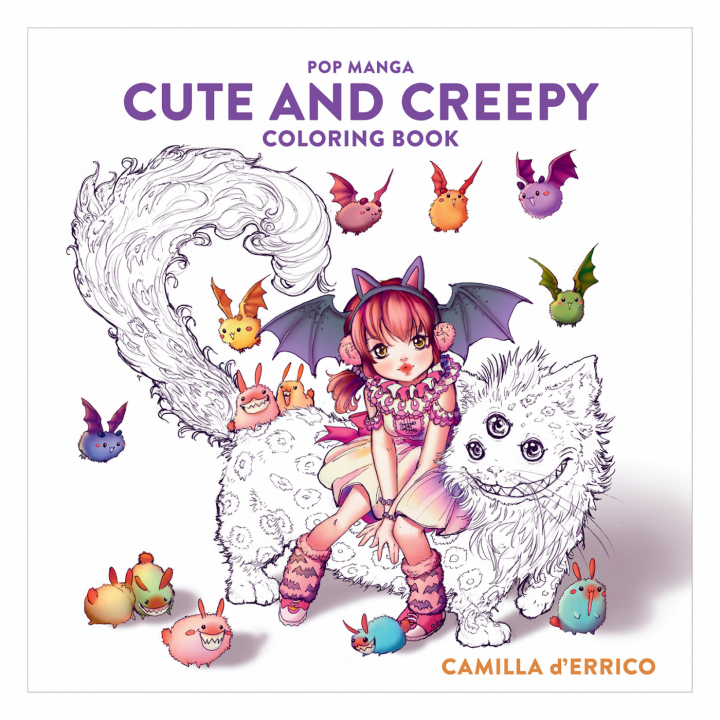 Pop Manga: Cute and Creepy Coloring Book in the group Hobby & Creativity / Books / Adult Coloring Books at Pen Store (112447)