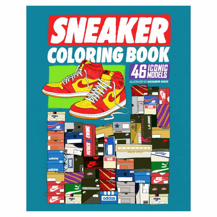 Sneaker Coloring Book in the group Hobby & Creativity / Books / Adult Coloring Books at Pen Store (112487)