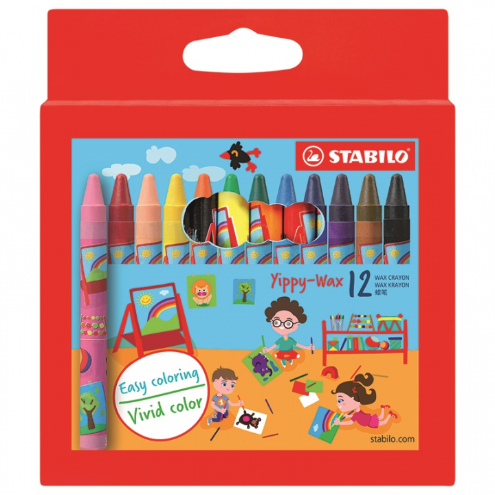 Yippy wax crayons 12-set in the group Kids / Kids' Pens / Crayons for Kids at Pen Store (112514)