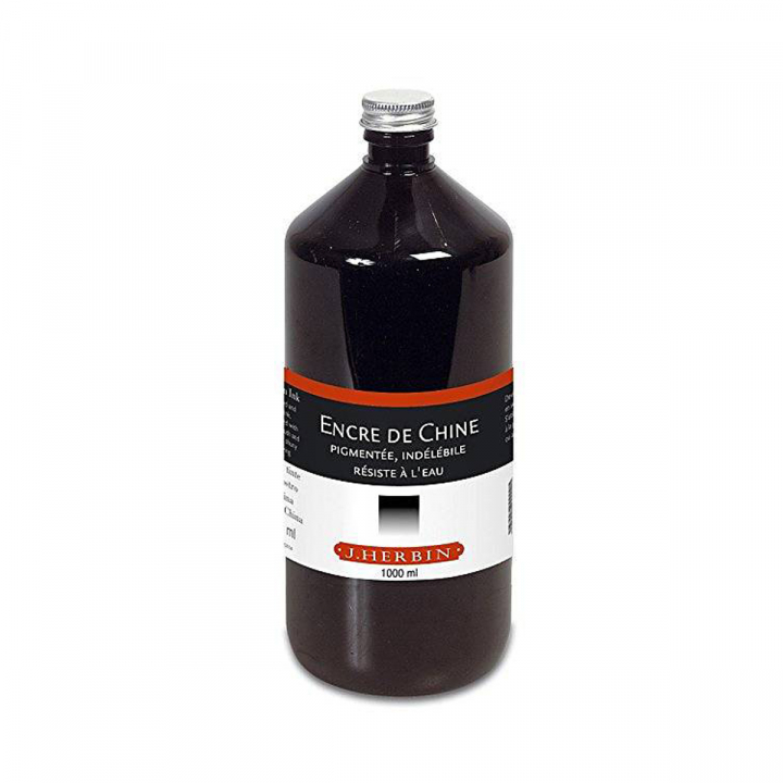 Indian ink 1000 ml Black in the group Art Supplies / Colors / Ink at Pen Store (125158)