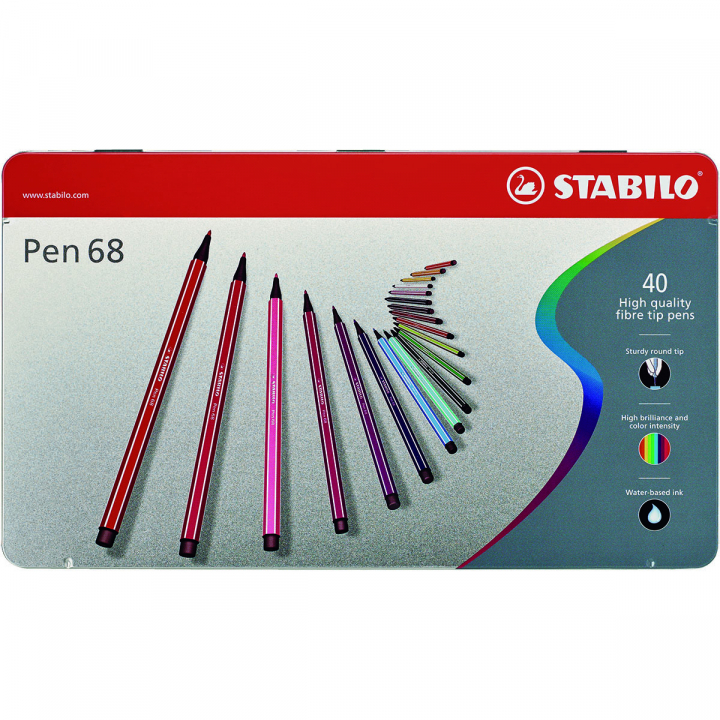 Pen 68 Felt-tip 40 pcs in the group Pens / Artist Pens / Felt Tip Pens at Pen Store (125417)