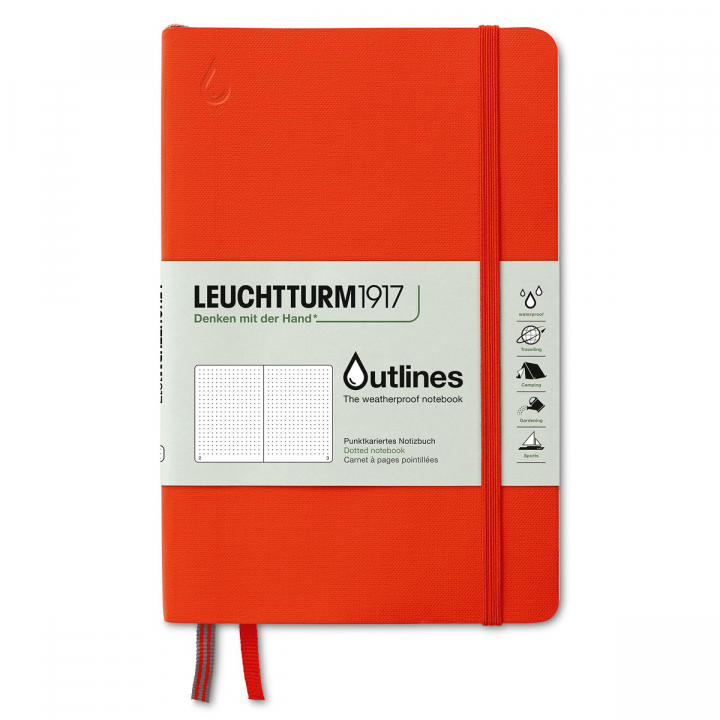 Outline Notebook B6 Signal Orange Dotted in the group Paper & Pads / Note & Memo / Notebooks & Journals at Pen Store (125497)