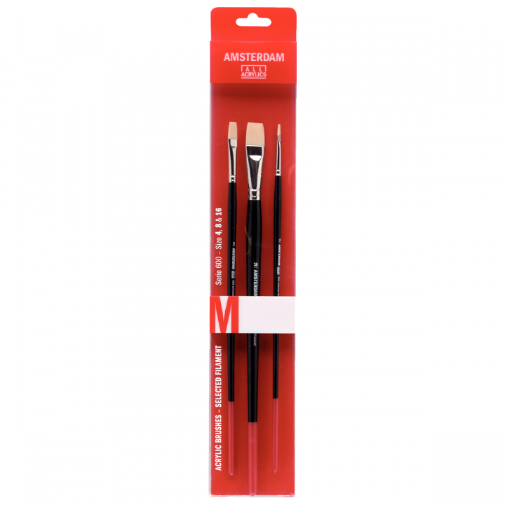 Series 600 Brush Flat Set M in the group Art Supplies / Brushes / Brush Sets at Pen Store (125691)
