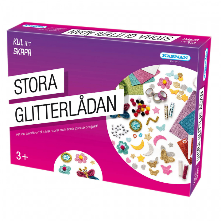 Kul att skapa - Stora Glitterlådan in the group Kids / Kids' Paint & Crafts / Birthday Parties at Pen Store (126006)