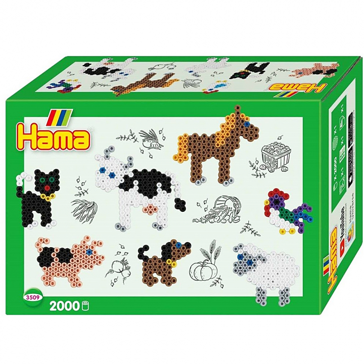 Midi Gift Box Farm Animals 2000 pcs in the group Hobby & Creativity / Create / Tube beads & more at Pen Store (126129)