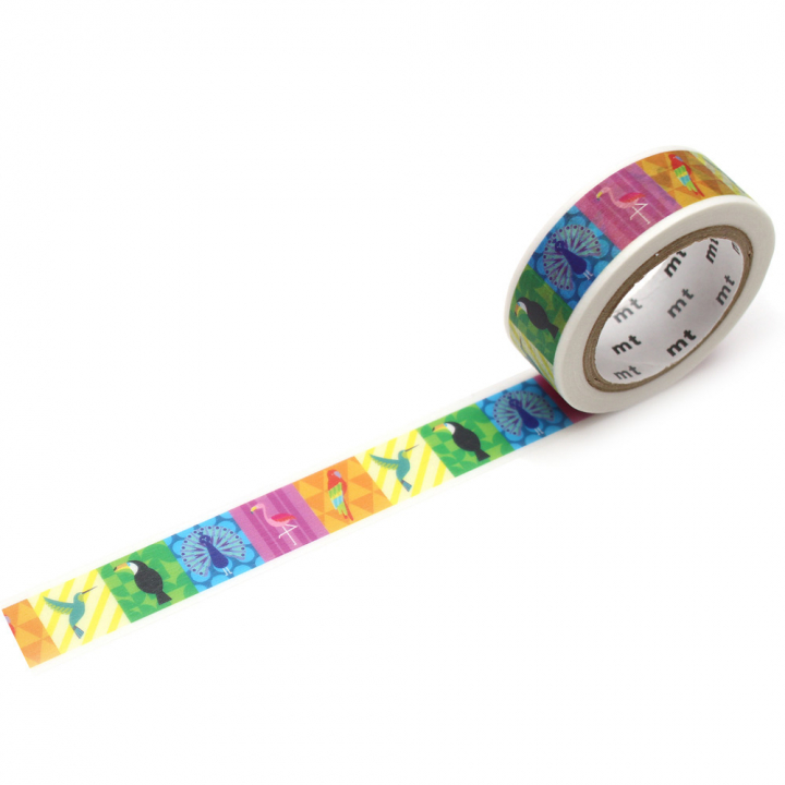 Washi-tape Colorful Bird in the group Hobby & Creativity / Hobby Accessories / Tape at Pen Store (126355)