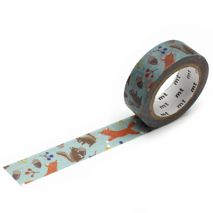 Washi-tape Fox & Squirrel in the group Hobby & Creativity / Hobby Accessories / Washi Tape at Pen Store (126395)