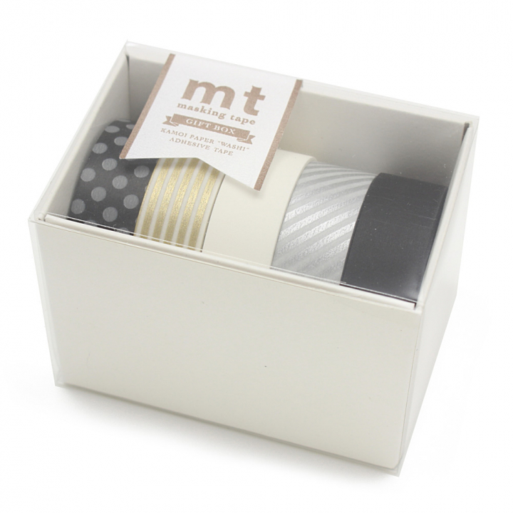 Washi-tape Gift Box Monotone in the group Hobby & Creativity / Hobby Accessories / Washi-tape at Pen Store (126398)