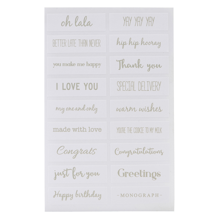 Stickers Quotes in the group Hobby & Creativity / Organize / Home Office at Pen Store (126432)