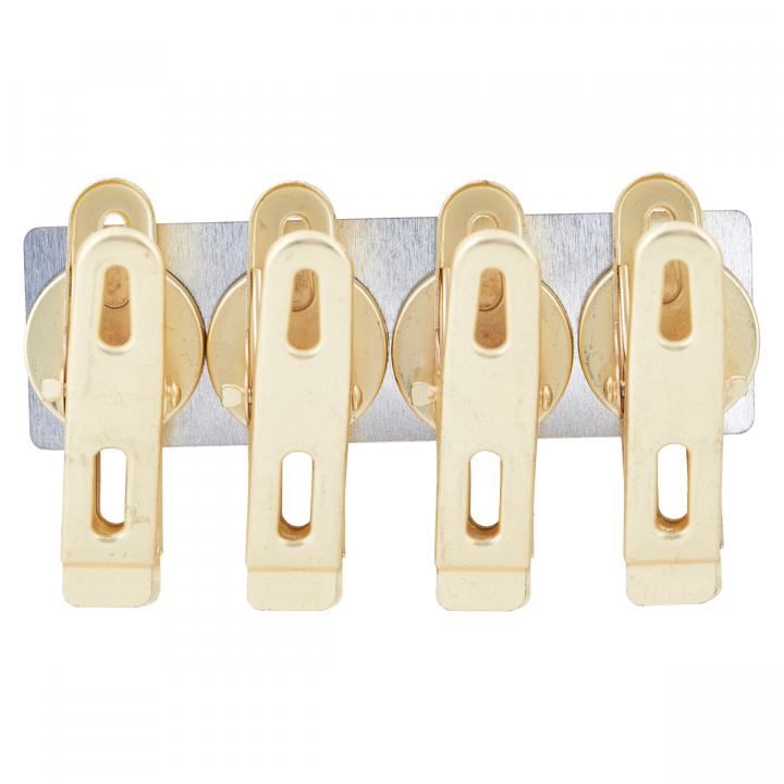 Clips Magnet Gold 4-pack in the group Hobby & Creativity / Organize / Home Office at Pen Store (126435)