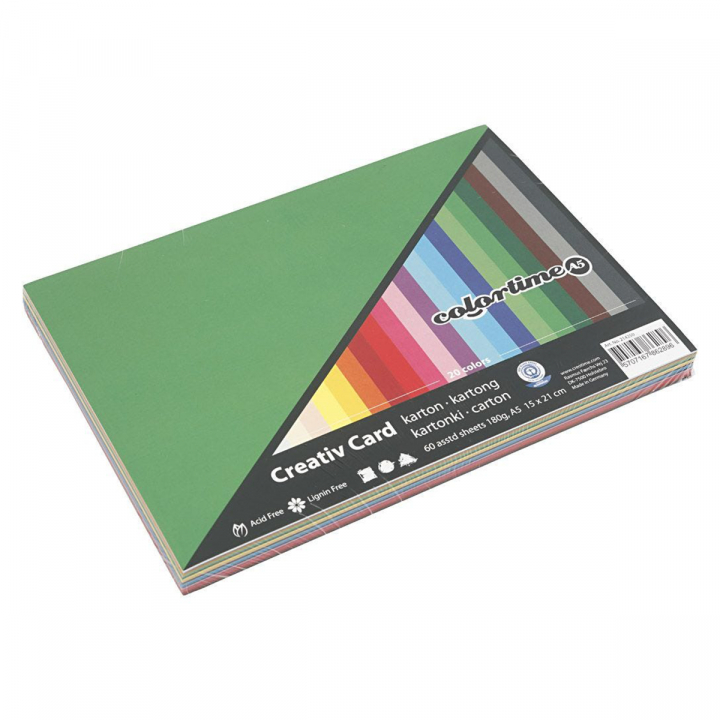 Colored paper basic A5 180g in the group Hobby & Creativity / Create / Crafts & DIY at Pen Store (126471)