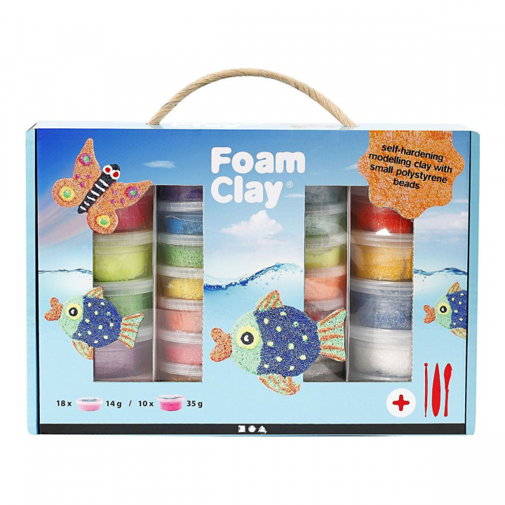 Foam Clay Crafting Box Mixed Colours in the group Hobby & Creativity / Create / Crafts & DIY at Pen Store (126473)