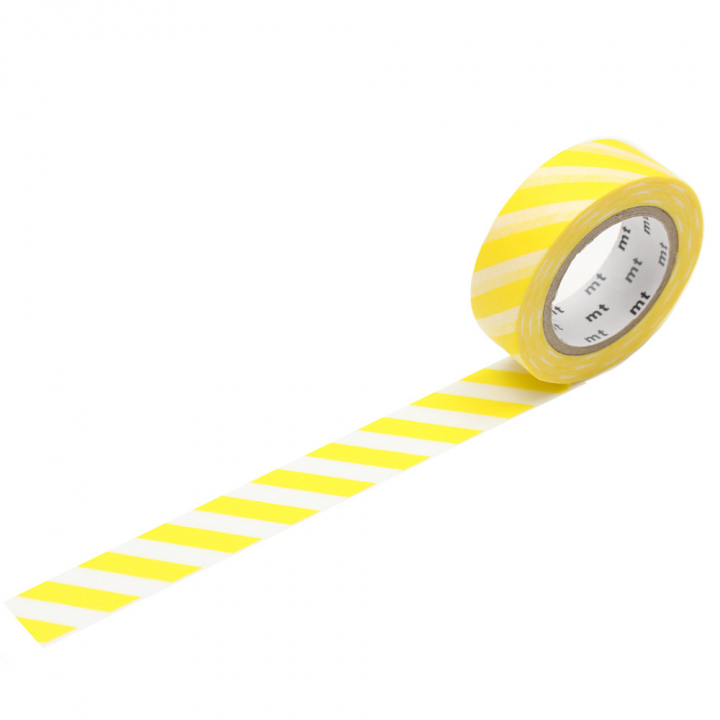 Washi-tape Stripe Lemon in the group Hobby & Creativity / Hobby Accessories / Tape at Pen Store (126481)