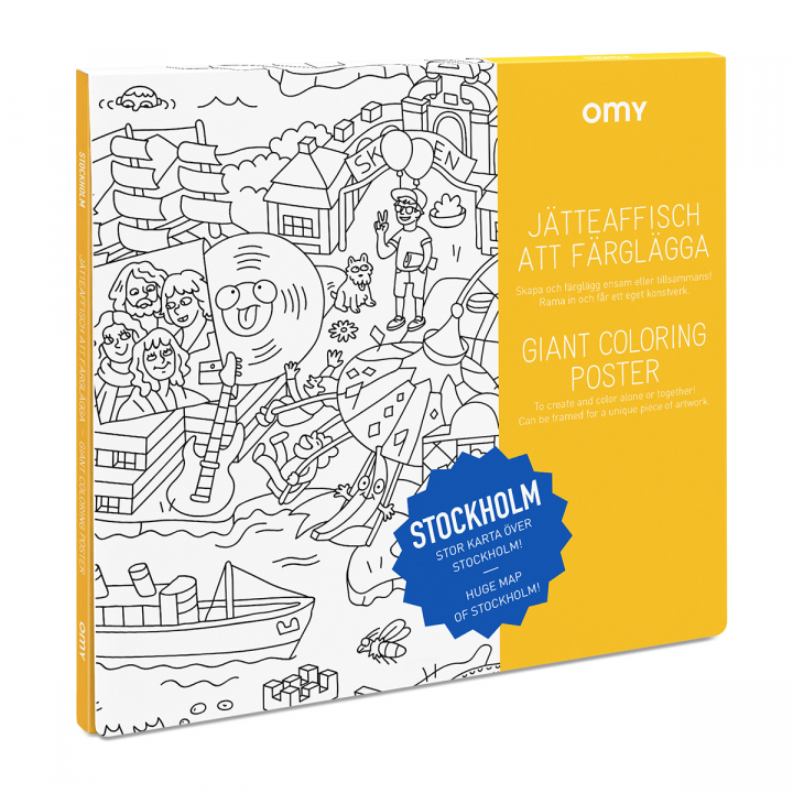 Coloring Poster Stockholm in the group Hobby & Creativity / Create / Crafts & DIY at Pen Store (126509)