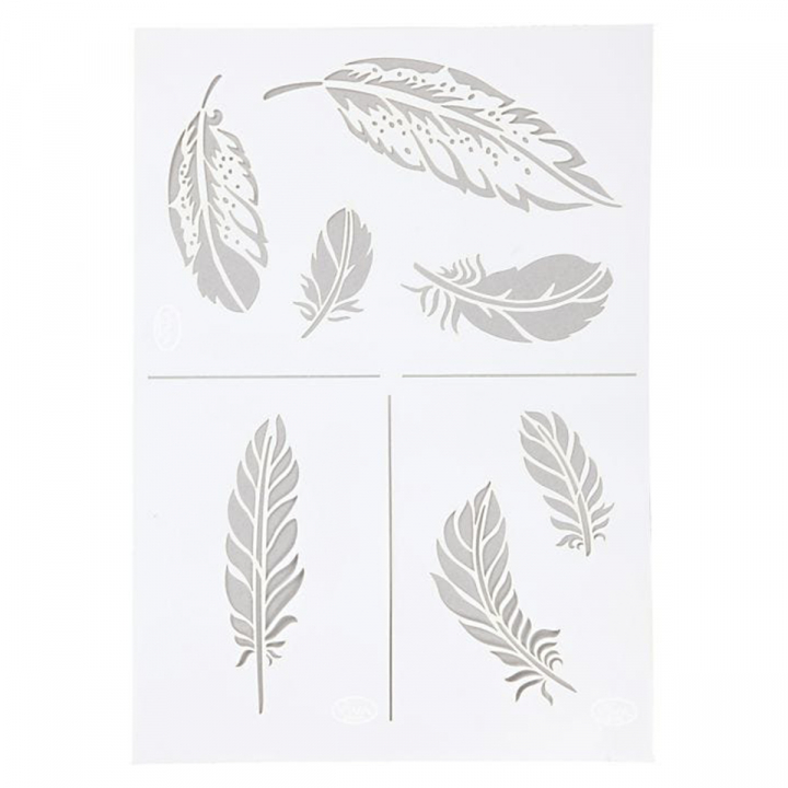 Template Feather A4 in the group Hobby & Creativity / Hobby Accessories / Stencils at Pen Store (126570)