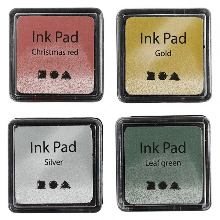 Ink Pad 4-pack Metallic in the group Hobby & Creativity / Hobby Accessories / Stamps at Pen Store (126574)