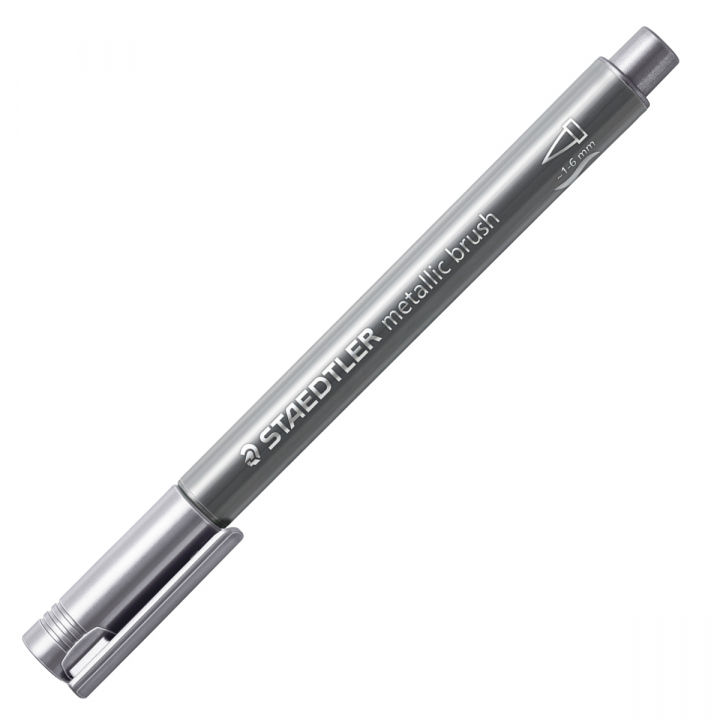 Marker Brush Metallic silver in the group Pens / Artist Pens / Brush Pens at Pen Store (126587)