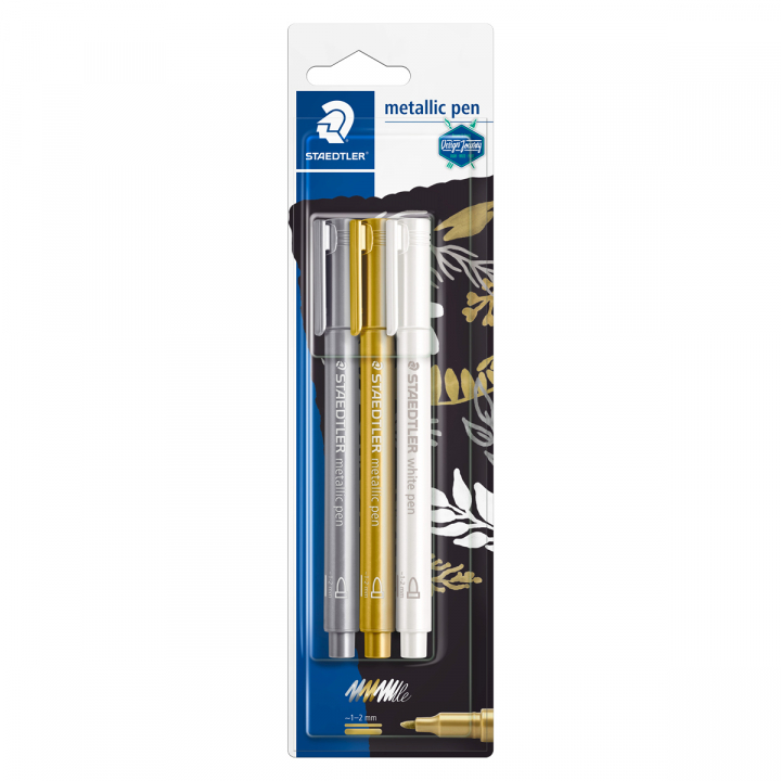 Metallic pen 3-pack in the group Pens / Artist Pens / Felt Tip Pens at Pen Store (126592)