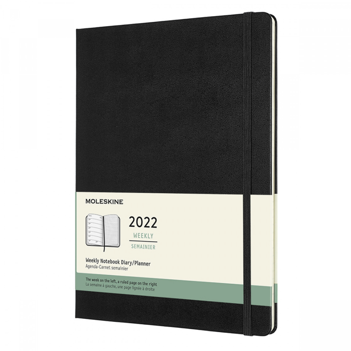 Planner 2022 Weekly Hard Cover Note XL Black in the group Paper & Pads / Planners / 12-Month Planners at Pen Store (126679)