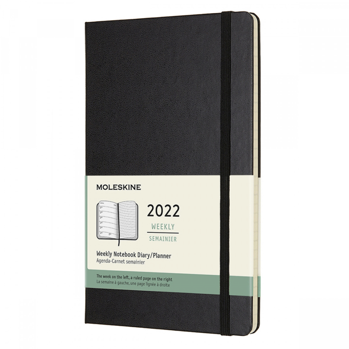 Planner 2022 Weekly Hard Cover Note Large Black in the group Paper & Pads / Planners / 12-Month Planners at Pen Store (126689)