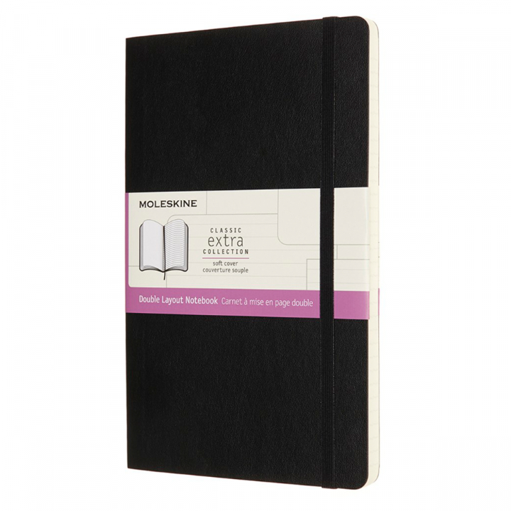 Classic Soft Cover Double Layout XL Black in the group Paper & Pads / Note & Memo / Notebooks & Journals at Pen Store (126741)