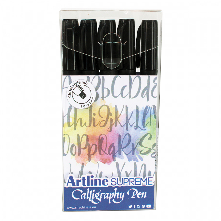 Supreme Calligraphy Pen 5-pack Black in the group Hobby & Creativity / Calligraphy / Calligaphy Pens at Pen Store (126768)