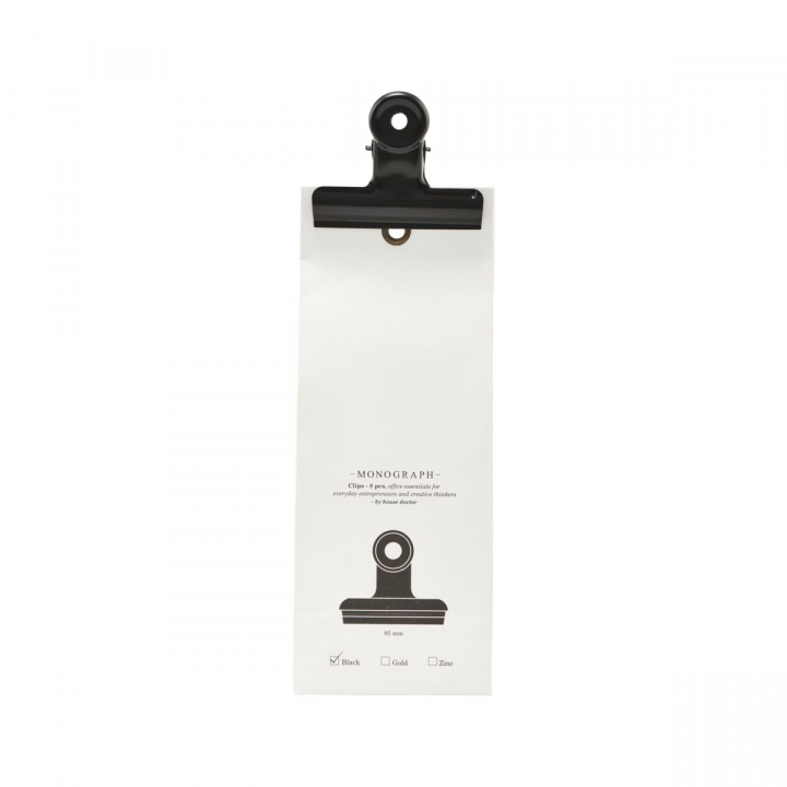Office Clips Black 8,5 cm in the group Hobby & Creativity / Organize / Home Office at Pen Store (126779)