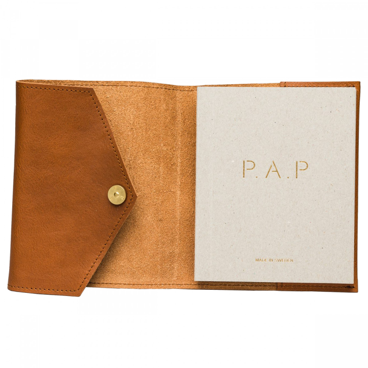 Mia A5 Leather Notebook Cognac in the group Paper & Pads / Note & Memo / Notebooks & Journals at Pen Store (126788)