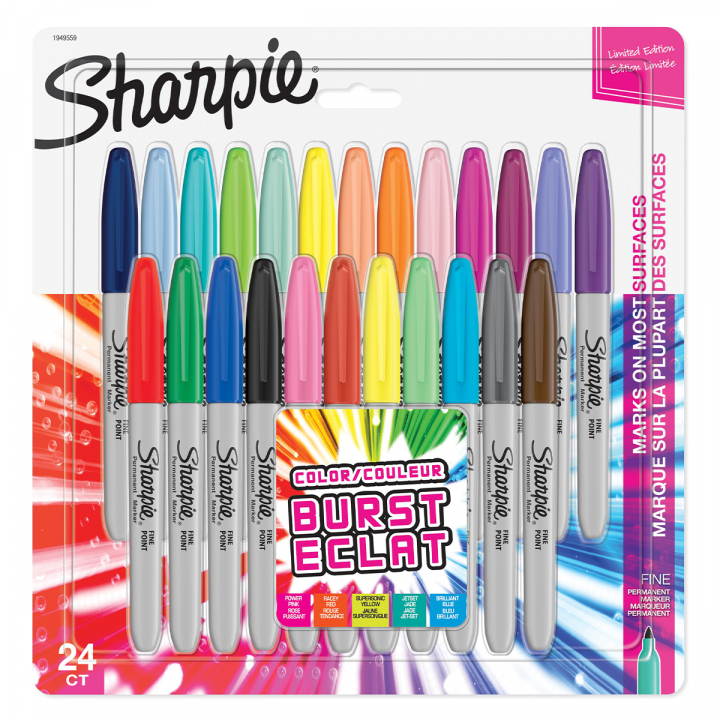 Colour Burst Fine Marker 24-set in the group Pens / Artist Pens / Felt Tip Pens at Pen Store (126796)