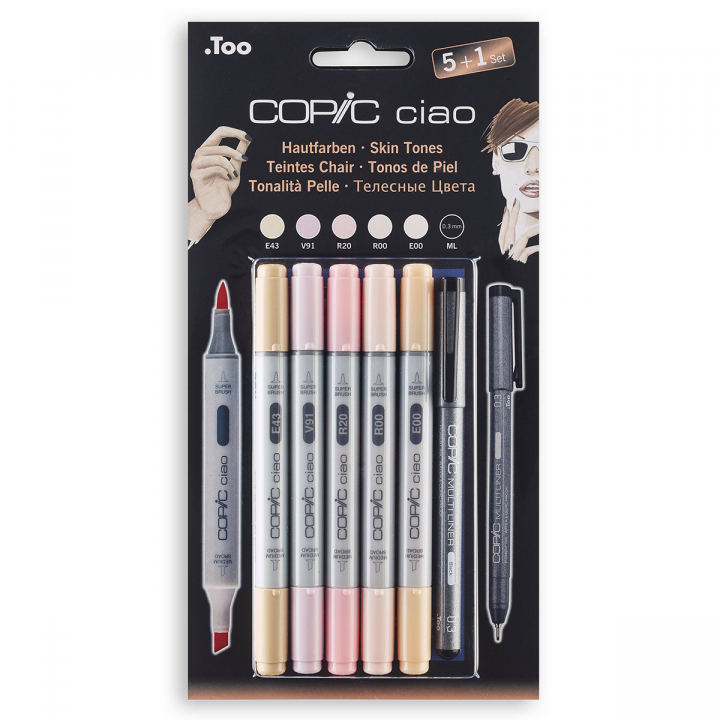 Ciao Set 5+1 Portrait in the group Pens / Artist Pens / Illustration Markers at Pen Store (126814)
