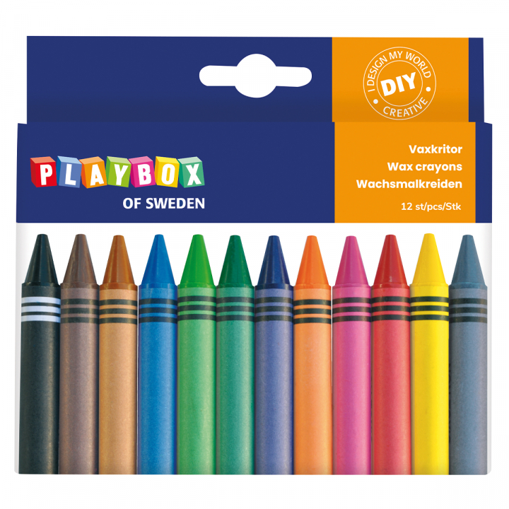 Wax Crayons 12-set in the group Kids / Kids' Pens / Crayons for Kids at Pen Store (126825)